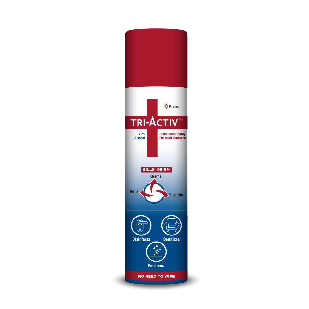 Tri-Activ 70% Alcohol Based Disinfectant Spray for Multi-Surfaces - 100 ml