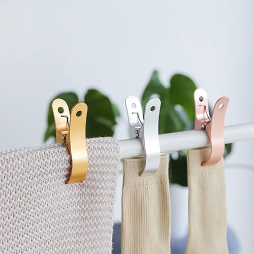 Miniatura 5 de Zerodeko 2 clips para toallas de playa resistentes al viento, abrazaderas para edredón de aleación de aluminio, clips de secado de ropa, abrazaderas