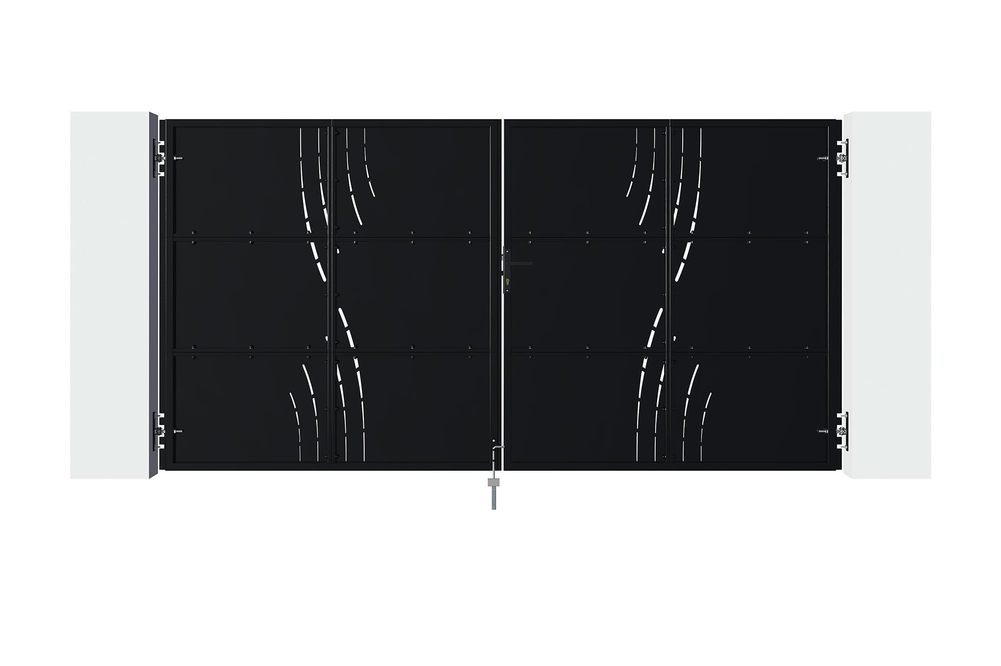 Casanoov Portail fer NALI VELETA 350x180cm noir mat