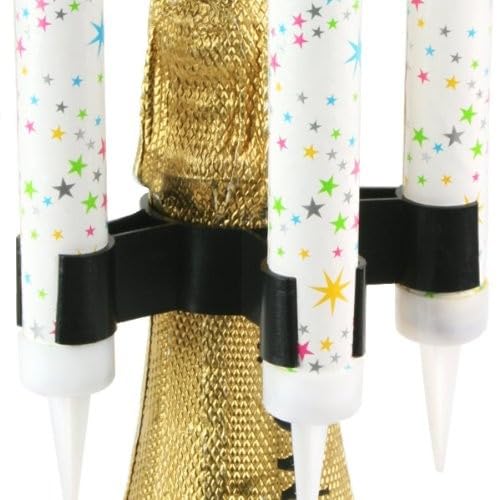 25 Pezzi Sparkler Clip - Porta Candela a fontana per bottiglia a 3 Clip