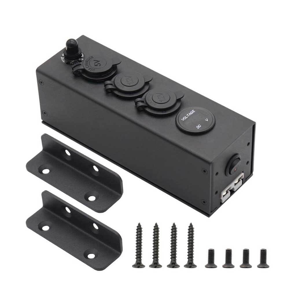 Caricabatteria per auto Batteria multiuso durevole Spina CC Voltmetro Caricabatterie Power Bank Powers Station Motorcycle