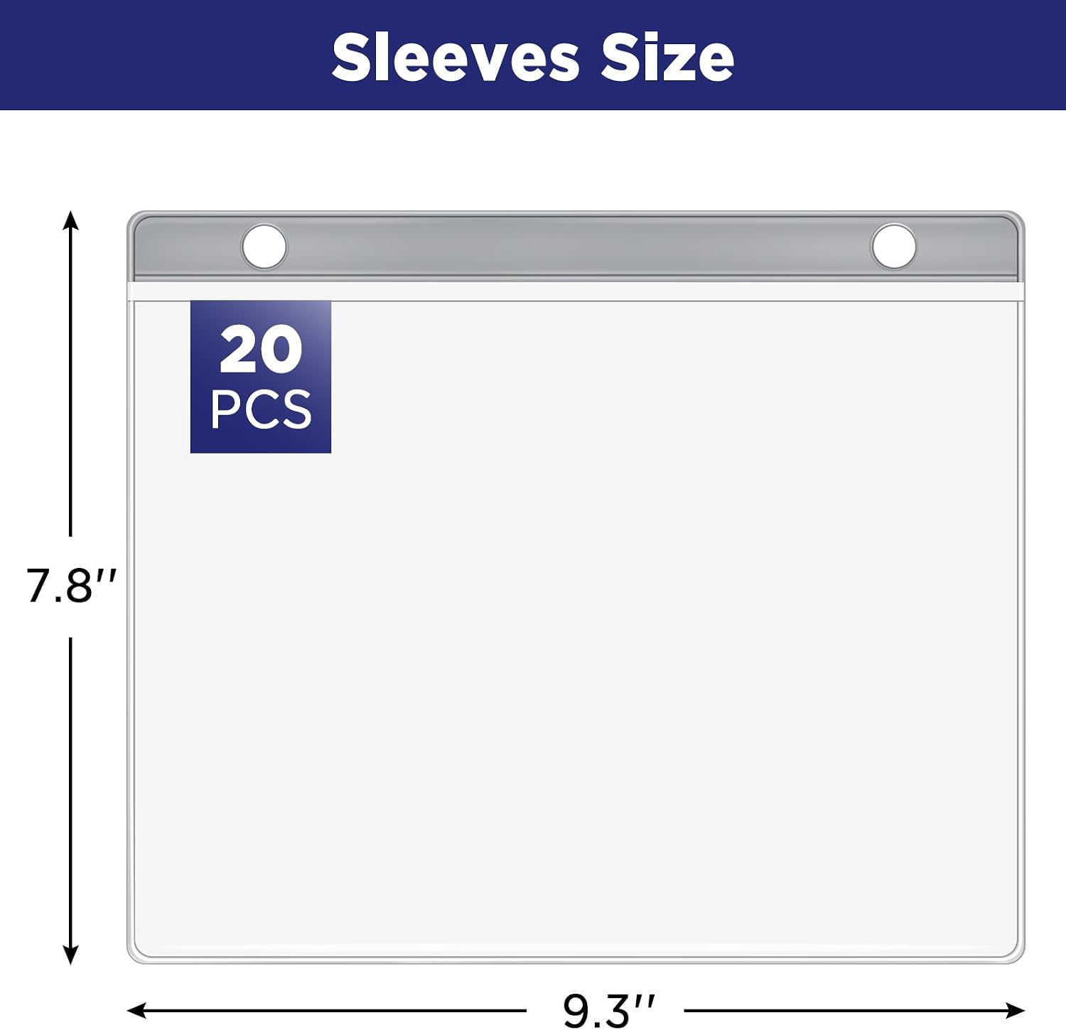 Race Bib Holder, 20 Sleeves, Runner's Bib Album, Vinyl Sheet | Top Loading, Race Bib Sleeves