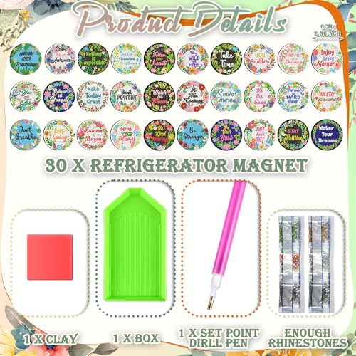 30 imanes decorativos Diamond Art Motipuns miniatura 2