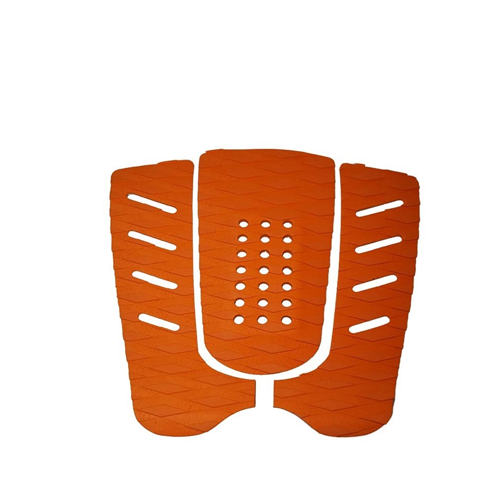 Cojín de tracción de la Tabla de Surf Alfombrillas de Cola de pie EVA Espuma Cubierta de Cubierta Skimboard Adhesive Deck Em. (Color : Orange)