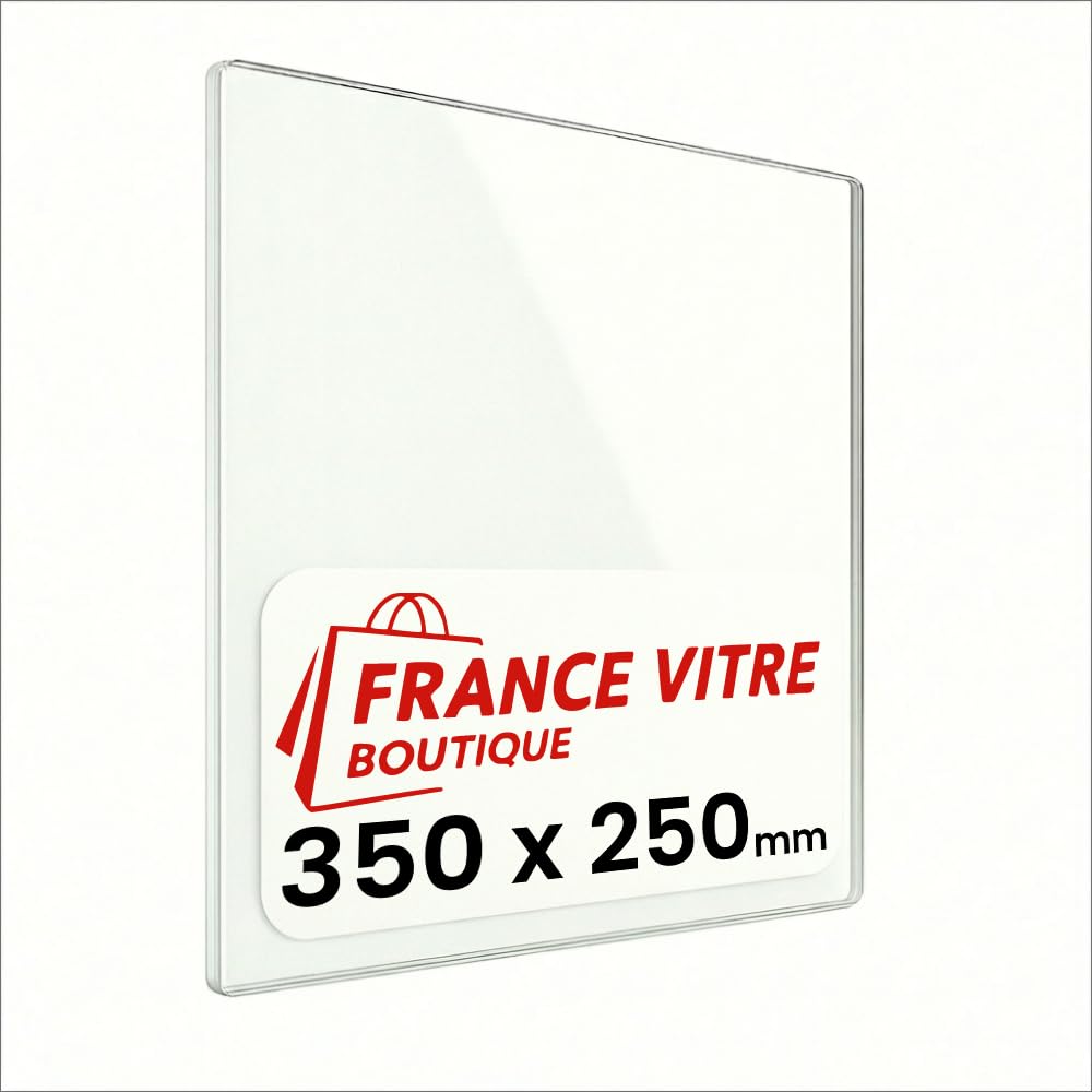 AARROW - modèle : sc55-350 x 250 x 4 mm - Vitre d’Insert pour cheminée et poêle à Bois - Verre de Rechange Haute température - jusqu'à 800°C