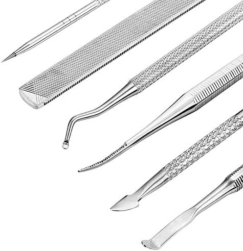 Stainless Steel Ingrown Toenail File and Lifter Double Sided Ingrown Toenail Care Set(6Pcs/set)