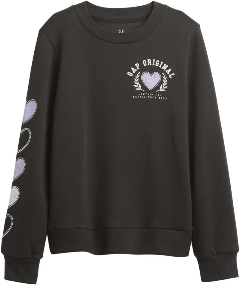 GAP Girls' Logo Crewneck Sweatshirt