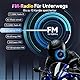 Motorrad Helm Headset, Moman RS-H4P Motorradhelm Kopfhörer BT5.1 mit Hi-Fi LautsprechernDoppelte Geräuschreduzierung【Neues Upgrade】 RGB/FM/Freisprechen/AI-Sprachsteuerung Kopfhörer für Einzelfahrer