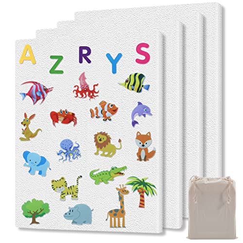 Image of BXI Felt Flannel Board for Toddlers - 16 X 12 X 0.4 Inches, Pack of 4 Preschool Activities Story Board Storage Bag, Playboards Storytelling Board for Interactive Teaching