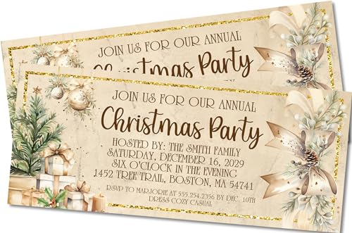 Party Beautifully Christmas Party Invitations cover