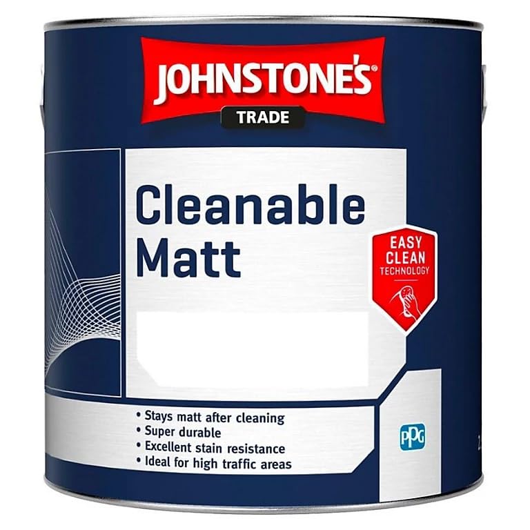 Johnstones Trade Cleanable Matt - Brilliant White - 5 litres