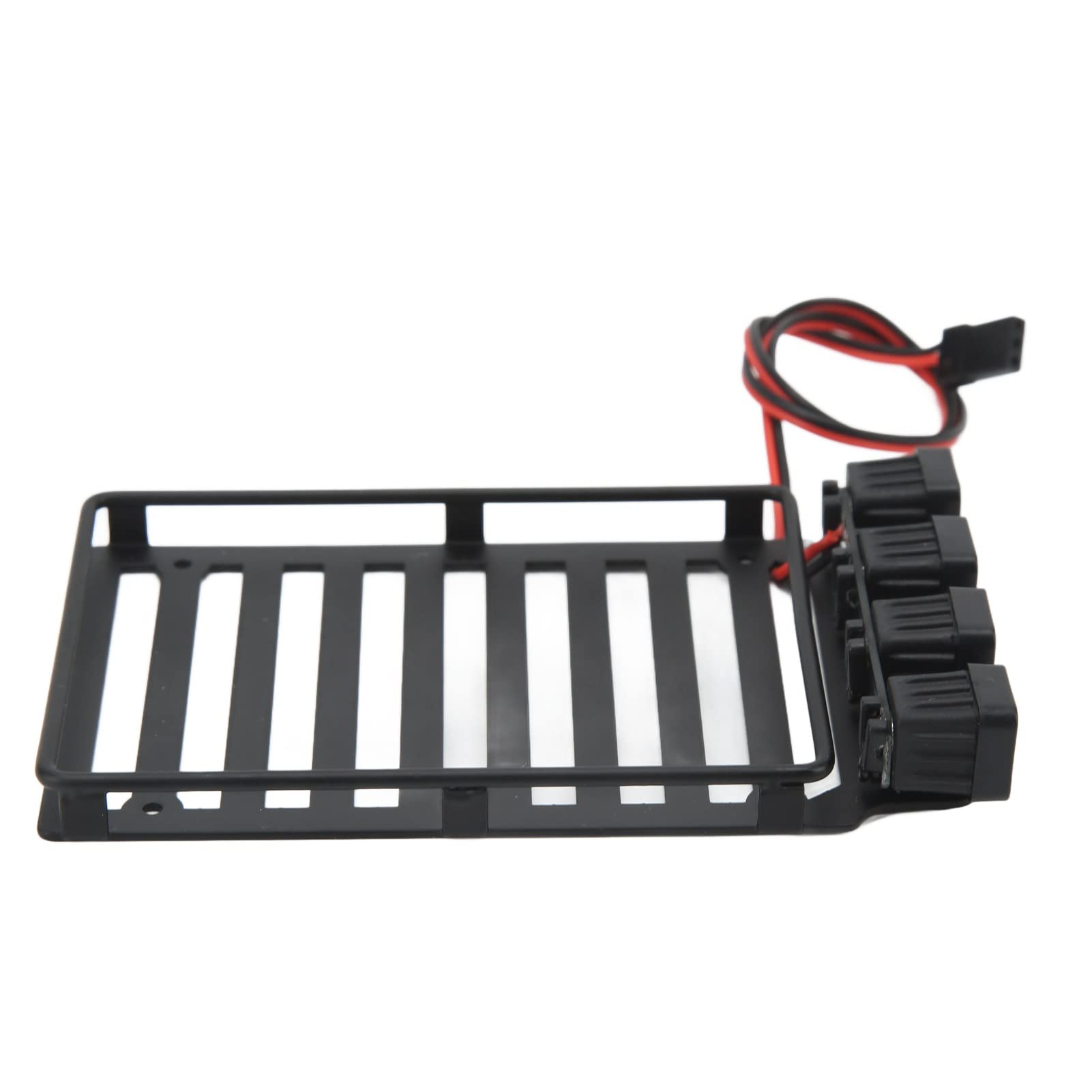 RC Bagażnik Dachowy Bagażnik RC Samochodowy Bagażnik Dachowy Część ze światłem LED do Axial SCX24 1/24 RC Crawler