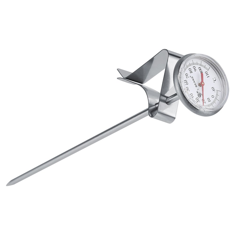 Milk Thermometer Stainless Steel Hot Beverage Thermometer Coffee Latte Milk Frothing Temperature