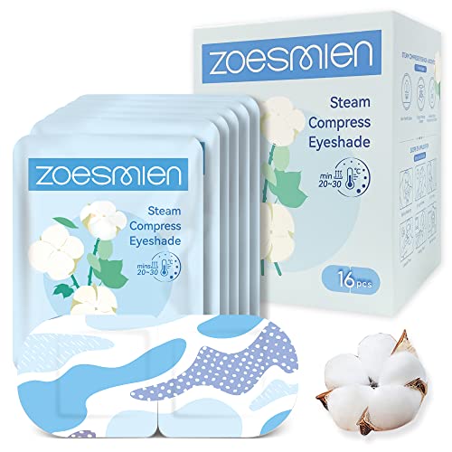 Steam Eye Mask For Dry Eyes Zoesmien 16 Packs,Self Heated Eye Mask Stress Relief And Eye Fatigue, Warm Eye Masks For Dark Circles And Puffiness,Disposable Eye Mask,Unscented #TOP21