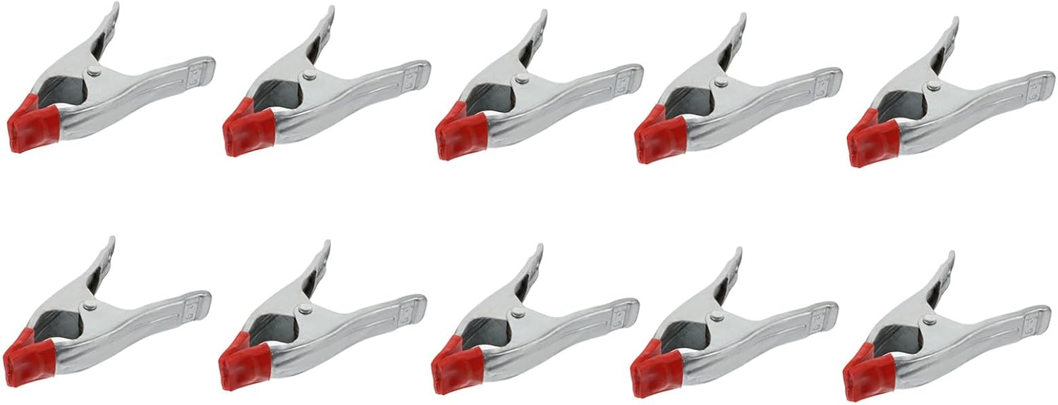 10pcs Heavy Duty A-shape Woodworking Clamps Carpentry Clips for Wood Gluing Molds and Repairs Strong Grip Spring Clips for Crafts and Projects