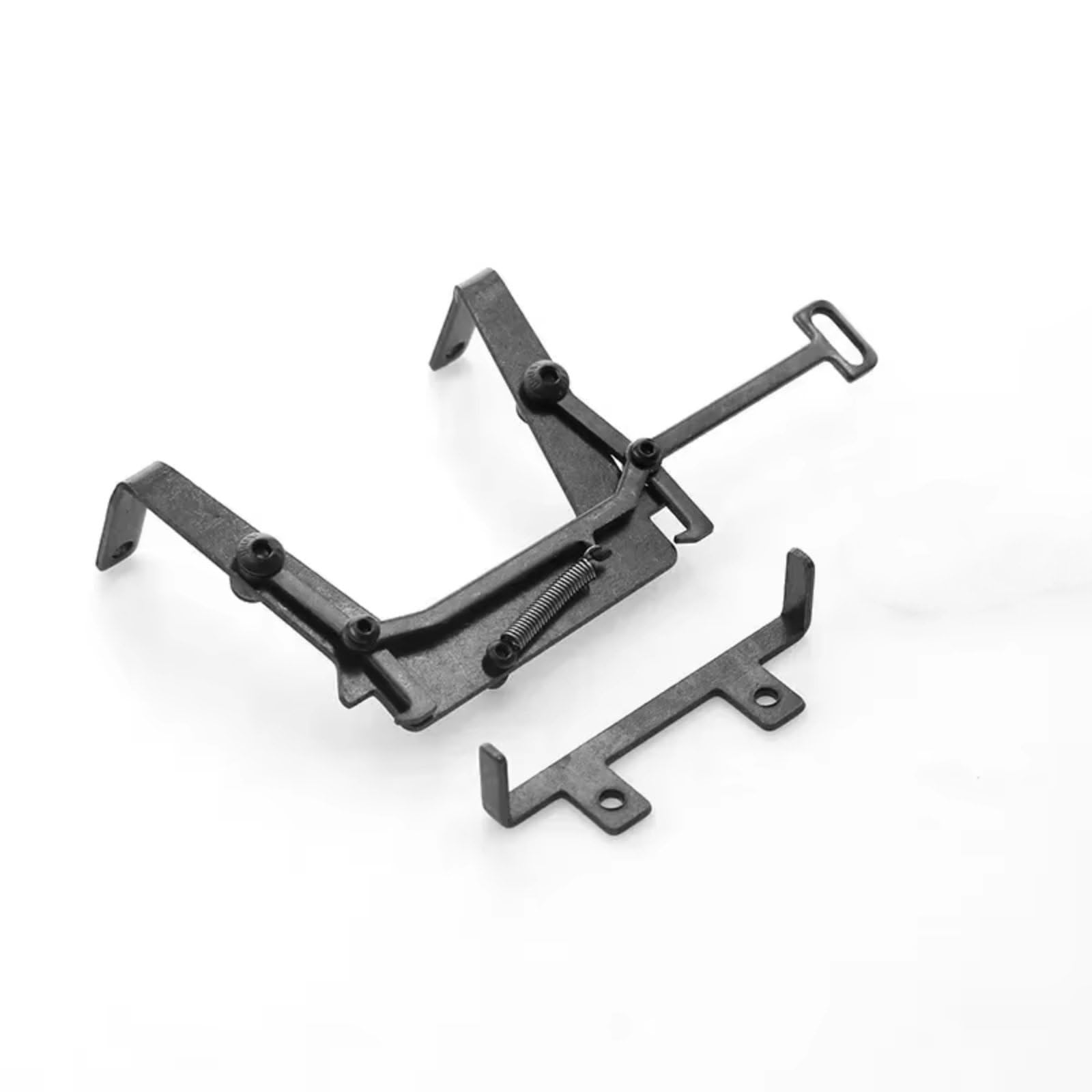 Accessori Rc Per Tamiya Per Scania Per Benz Per Man Per Volvo 1/14 RC Camion Rimorchio Trattore Ricambi Aggiornamento Chiusura Sicurezza Acciaio Inossidabile Cabina(Black)