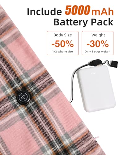 Heated Scarf for Women and Men With Portable Rechargeable Battery, Electric Neck Scarf for Cold Weather Winter2
