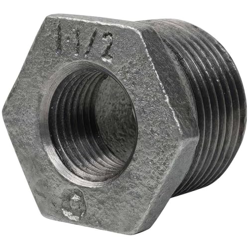 Réduction Simple Mâle/Femelle en Fonte Malléable Galvanisée - L'Excellence Anti-Corrosion - Ø A: 2'' | Ø B: 1''