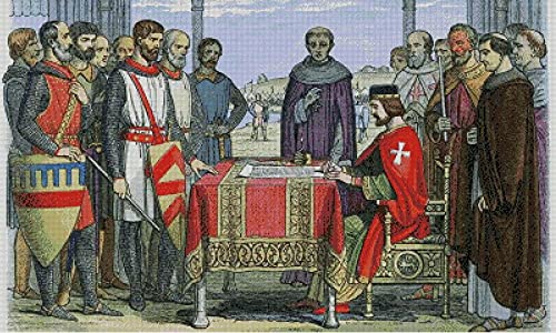 Magna Carta kit broderie point de croix compté 14 count canevas 82x54 cm