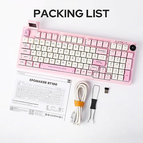 EPOMAKER RT100 97 Keys Gasket BT5.0/2.4G/USB-C Mechanical Keyboard