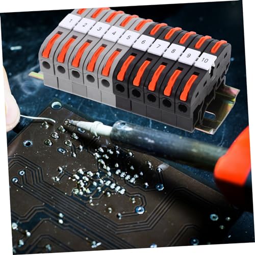 Connecteurs électriques DIN rail kit bloc de terminaison compact pour boîte de dérivation - 7