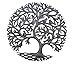 Haitian Tree of Life Wall Decor, Global Art Made in Haiti, Oil Drum Metal Craft with Birds, Decoration for Kitchen or Anywhere in Home, 23 in. x 23 in. (Whispering Tree)