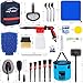 AUTODECO 44Pcs Car Wash Detailing Kit Cleaning Kits with Foam Gun Sprayer Wash Mop with Long Handle Collapsible Bucket Large Wash Mitt Towels Complete Interior Exterior Car Washing Supply Set Blue