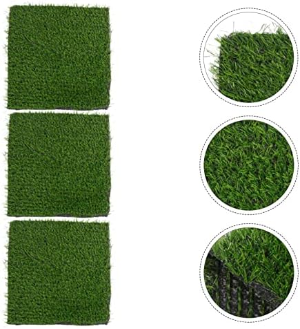 VILLCASE 3PCS Chicken Nesting Pad, Washable Grass Mats Reusable Hen Nest Mat Artificial Nesting Pads Poultry Coop Accessories for Chicken Coop Duck Coop, 11.79X11.79in