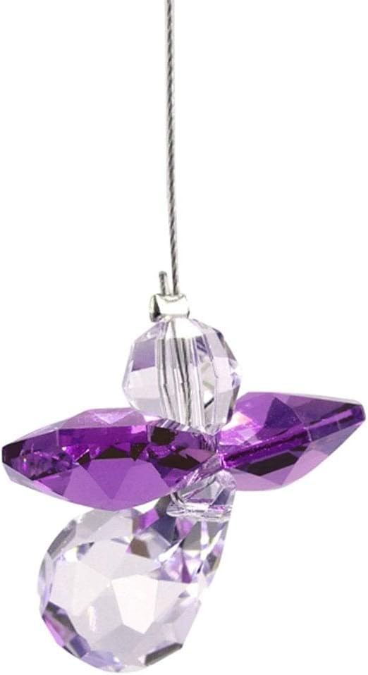 Wild Things Hanging Crystal Guardian Angel Birthstone Suncatcher FEBRUARY - AMETHYST โฆ