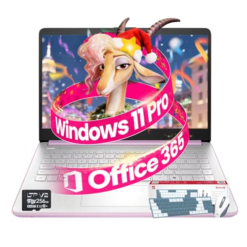 HP 14�C���` �w���p�m�[�g�p�\�R�� 2026 ���y�� Intel N150(Beats N4120)�A16GB RAM�A384GB�X�g���[�W (128GB UFS+256GB MSD)�A1�N�Ԃ�Microsoft 365�AWins 11 Pro�ACop
