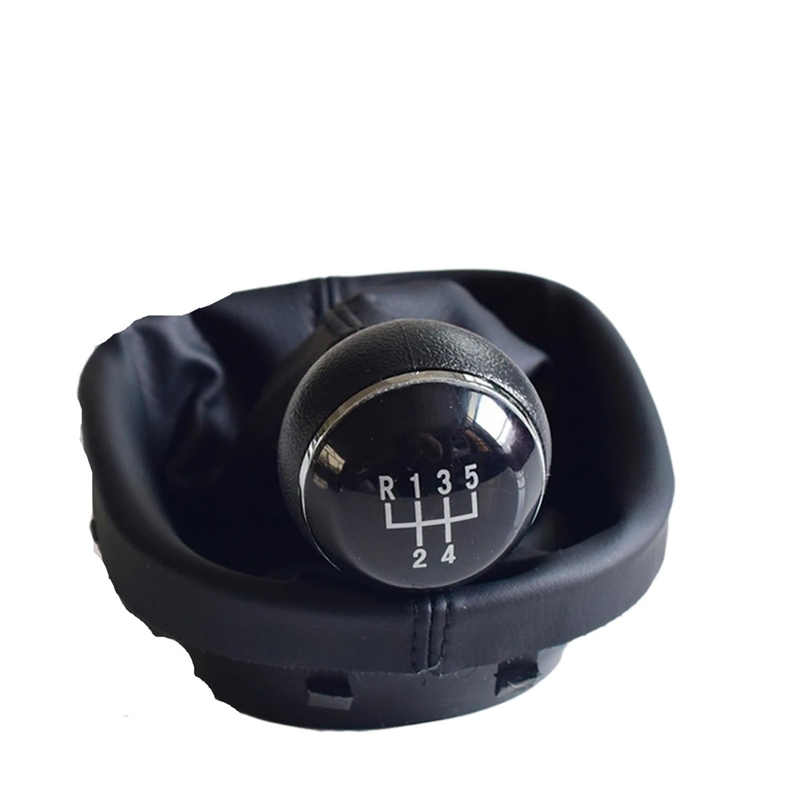 SAUANMNKTP Gearshift Knob for VW for Touran 2003-2010 5/6 Speed Gear Shift Knob Stick Gaiter Boot(5 Speed)