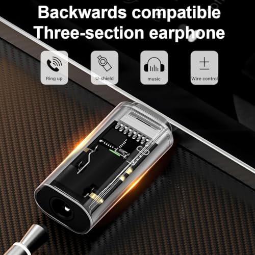 Image of Verilux Lighting to 3.5mm Audio Adapter, 40mW Output, Hi-Res Audio 16bit /48KHz, Audio Jack Converter, Supports Music Playback & Wire Control, Plug & Play Headphone Connector for iPhone and iPad