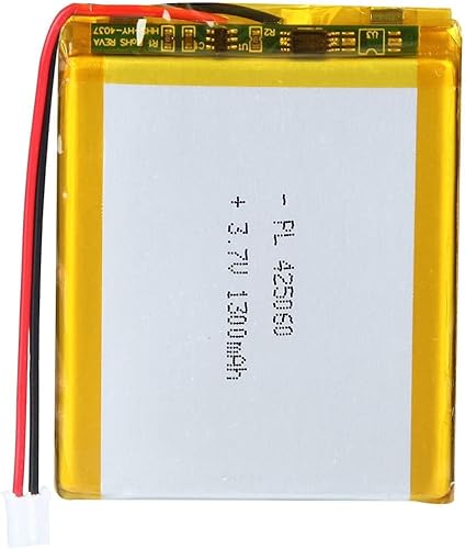 3.7V 1300mAh 425060 Lipo batería recargable de iones de polímero de litio con conector JST
