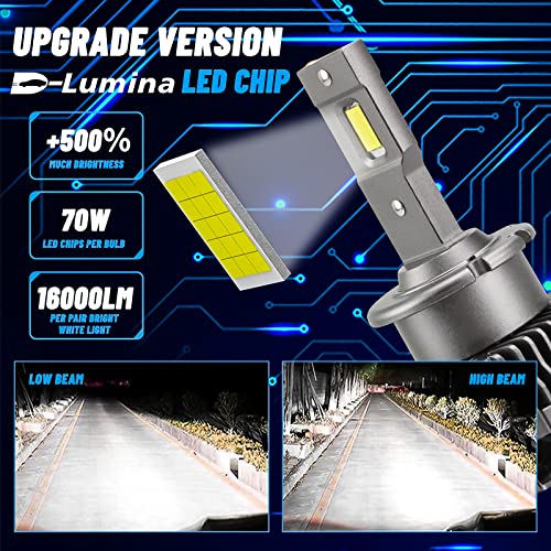 D-Lumina Lampadina D4S LED D4R D4C, 70W 16000LM