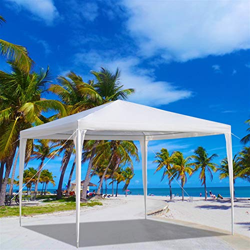 Carpa impermeable 3 x 3 m con tubos de hierro blancos miniatura 5