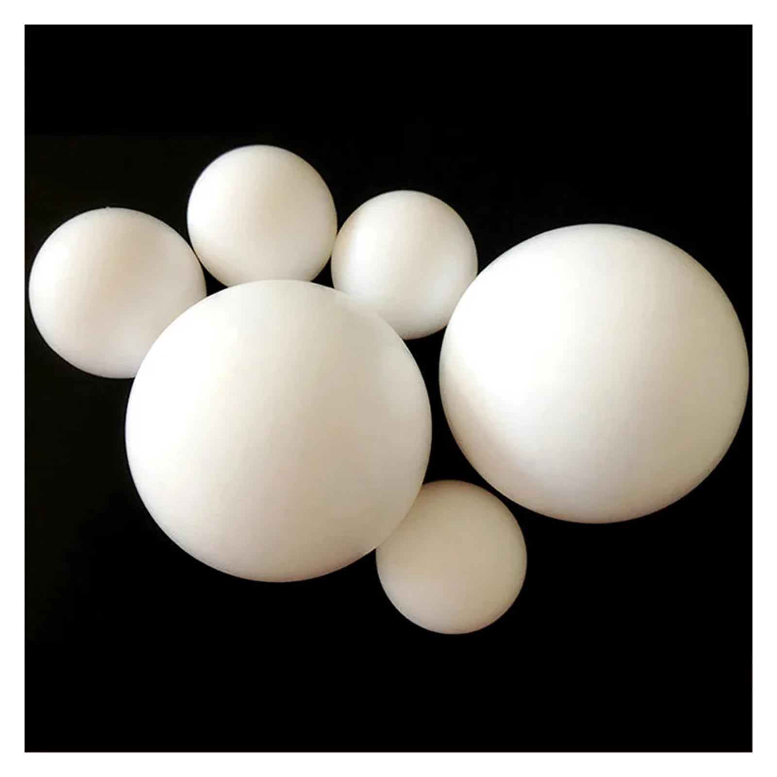 Xuro Billes en plastique solide Delrin polyoxyméthylène (POM) de 2 mm, 5 mm à 50 mm for roulements de précision(50pcs,16mm)