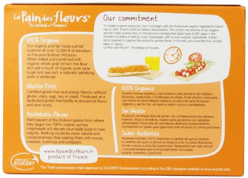 Le Pain Des Fleurs Crispbread, Quinoa, 4.4 Ounce #TOP2