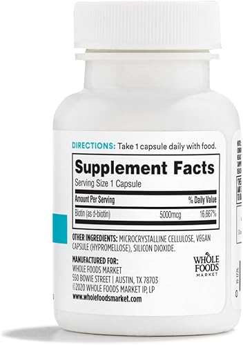 Miniatura 2 de 365 by Whole Foods Market, Biotina 5000MCG, 60