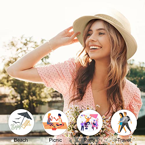 Livingston Mens Fedora Hats For Women Summer Straw Hats For Women Foldable Ladies Fedora Straw Hats For Men Summer Fedora Hats Women Beach Fedora,Beige L/Xl #TOP5