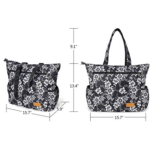 Image of CLOUDMUSIC Shoulder Tote Bag For Nurses Teachers Work Gym Travel Beach Women With Large Capacity Waterproof