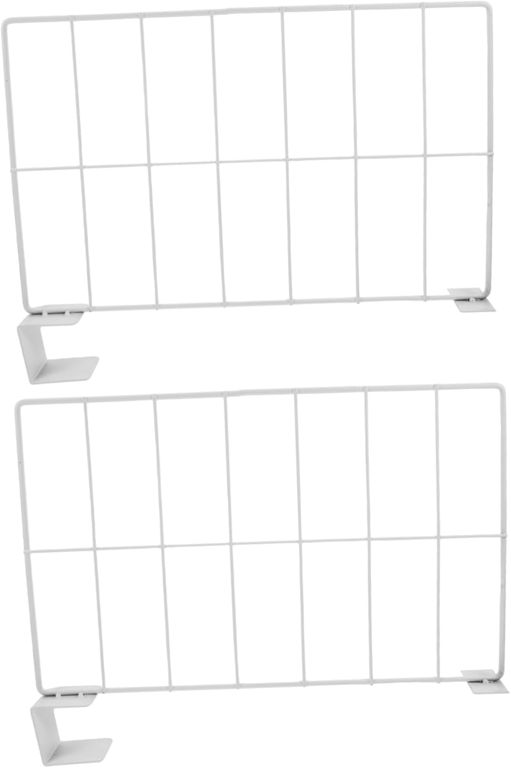Zerodeko 2pcs Wire Shelf Dividers Storage Racks for Closet Pantry Garage Laundry Wire Shelving Storage System