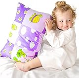 Toddler Pillowcase for Girls, 100% Cotton, Soft Kids Pillow Cover (Mauve Turtles)