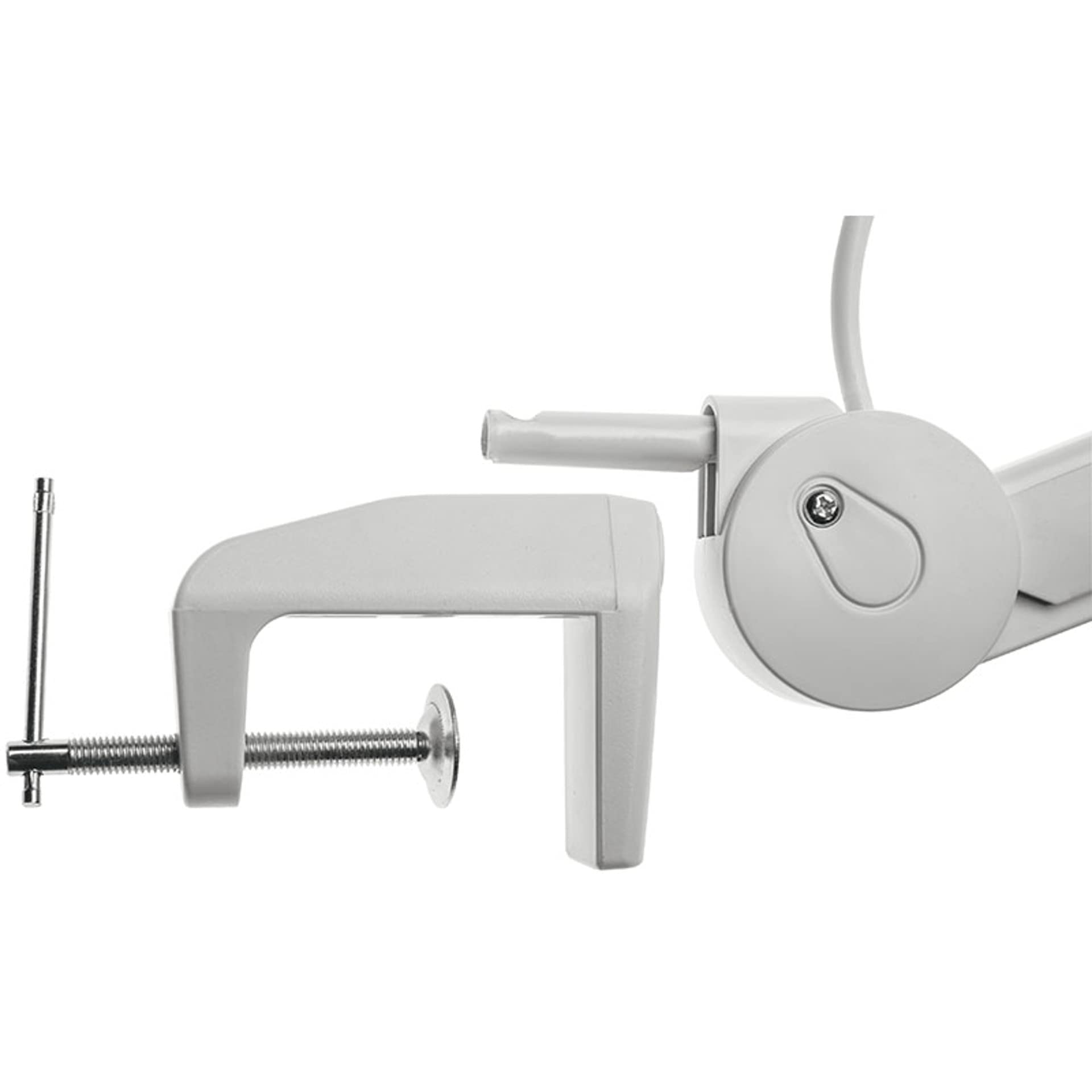 Lámpara con lupa ELV, 1.75-aumentos, (- SMD) LED 90 pcs, 9 W, pinza para mesa, intensidad regulable, recambio lenteja
