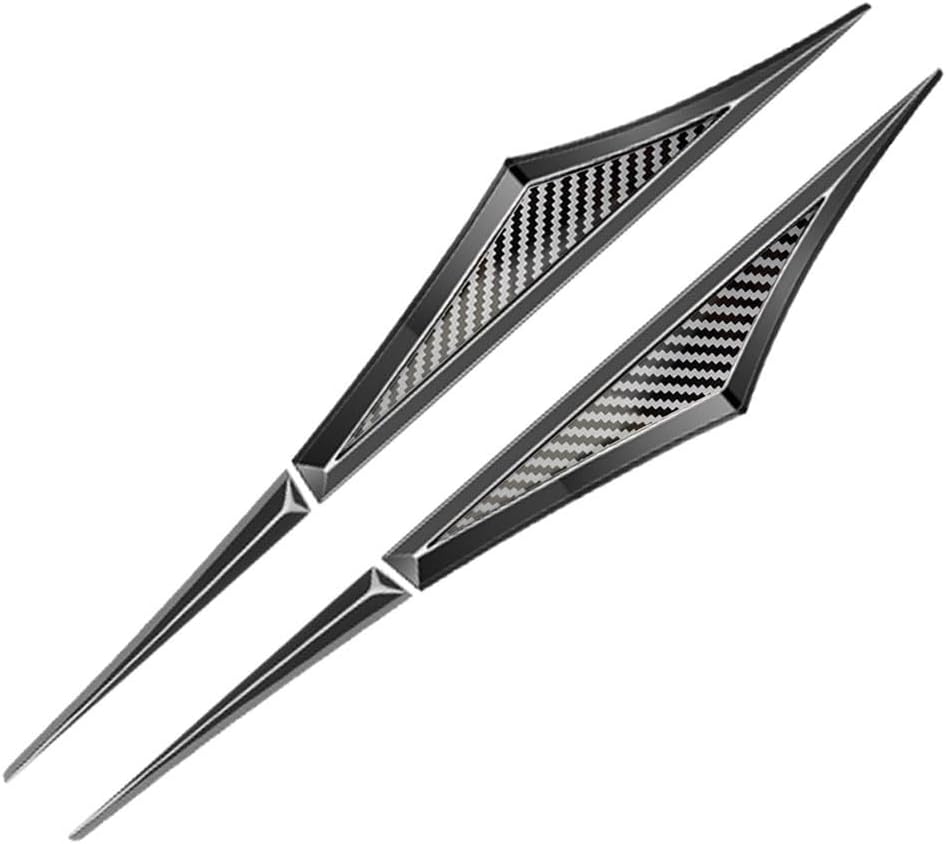 Car Emblem Stickers For Mitsubishi Outlander PHEV, Waterproof Door Body Personalized Fender Flares Anti-Collision Strips Decorative Accessories,B/Black-Carbon fiber