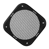TOGEVAL Quadratisches Lautsprechergitter für Auto Robustes Mesh aus Kunststoff und Eisen Einfacher...