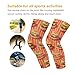sanluoli Cute Cartoon Orange Hamburgers knee braces for men (Pack of 2) Support for All Sports knee sleeve for Scooter, Scooter, Scooter, Scooter