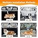 LOOBANI Dog Barrier for SUVs, Cars, Vehicles and Trucks Cargo Area, Universal Fit Adjustable Heavy-Duty Pet SUV Divider Gate with Metal Mesh for Safety Driving Travel Accessories