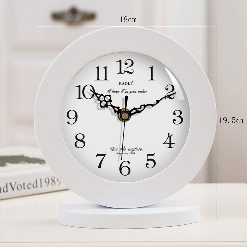 Retro Desk Clock Retro Table Clock/Deskclock -European Solid Wood Clock Simple Living Room Silent Table Clock Modern Bedroom Creative Pendulum Clock Table Clock