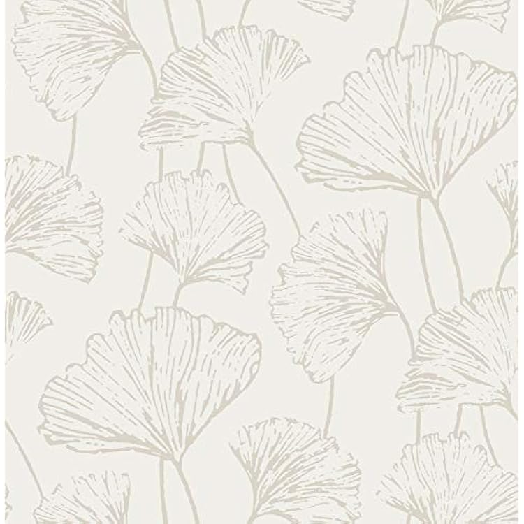 NuWallpaper Silver Hikarigaoka Peel and Stick Wallpaper, NUS3578