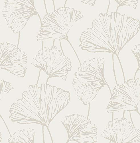 NuWallpaper Silver Hikarigaoka Peel and Stick Wallpaper, NUS3578 by NuWallpaper - Used condition - US$16.84